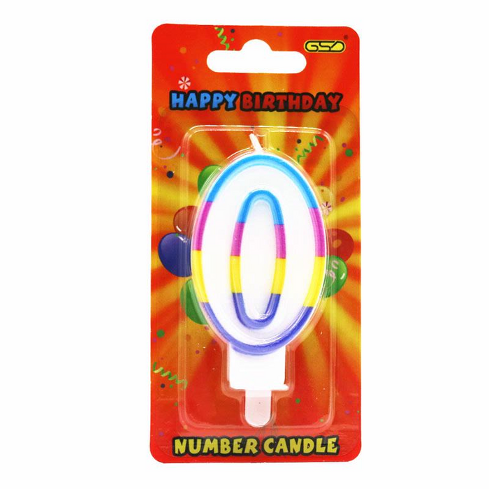 BIRTHDAY CANDLE NUMBER 0