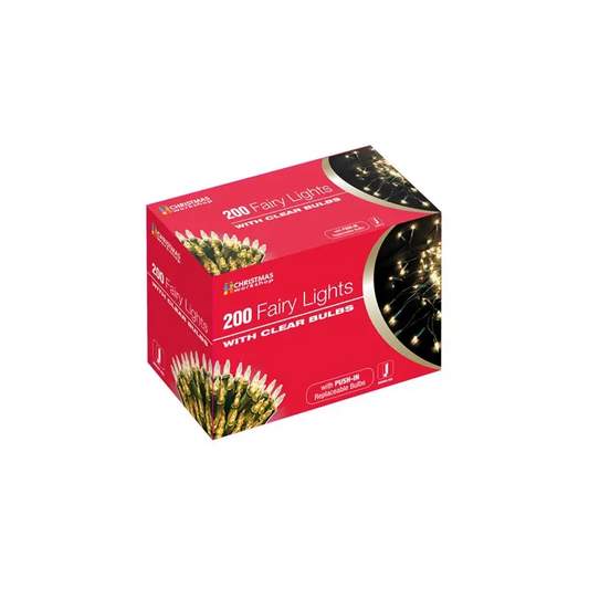 Atelier de Noël 75270 200 Lumières de Noël blanc chaud pour sapin de Noël