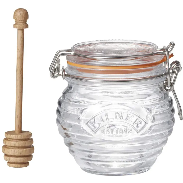 Pot à miel Kilner 400 ml avec louche et couvercle à clip