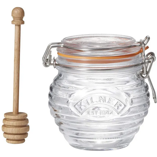 Pot à miel Kilner 400 ml avec louche et couvercle à clip