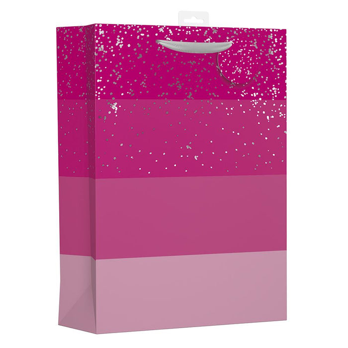 Pink stripe extra large gift bag