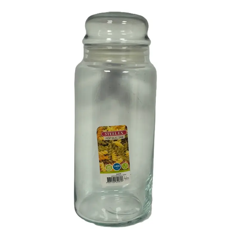 1.4LT POP GLASS STORAGE JAR STEE