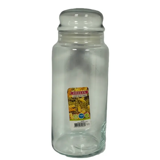 1.4LT POP GLASS STORAGE JAR STEE