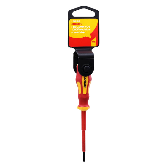 Tournevis électricien Phillips VDE™ 1000 V de 75 mm avec pointe PH 0