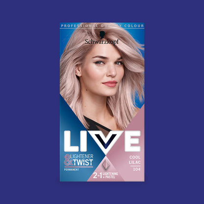 Schwarzkopf Live Permanent Lightener + Pastel Twist 104 COOL LILAC