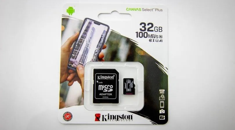 Kingston Micro SD Card 32GB  100 MB/s  Class 10 SDXC Phone Memory & Adapter