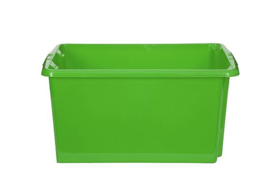 MEDIUM STORAGE BOX LIME GREEN WITH LID