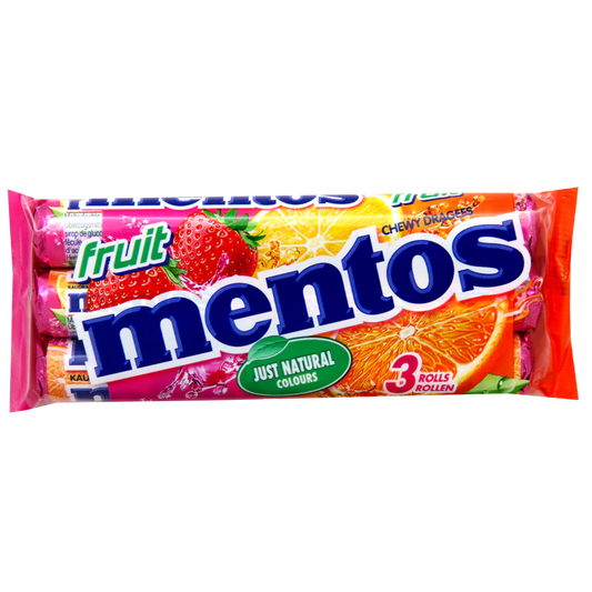 Mentos Fruit chewy candies 3x38g