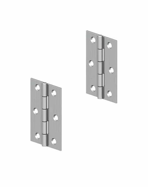 Butt Hinges, BZP Steel 38mm