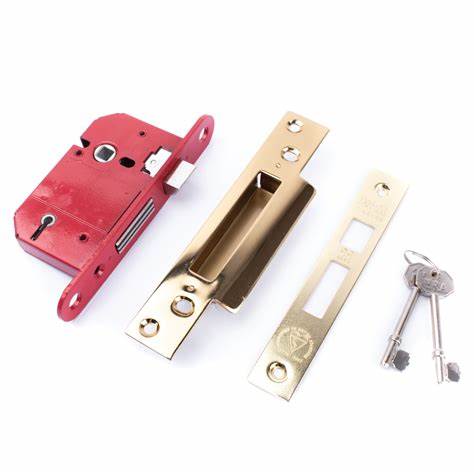 Sashlocks, 5-Lever, EB Strike Box (& 2 Keys) 75mm (3") - Visipacked