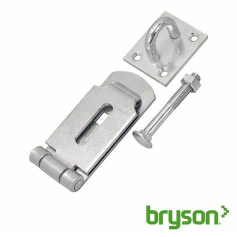 Safety Hasp & Staples, Heavy Duty 188mm X 5.8mm (9")