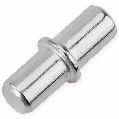 Push-In Shelf Supports, BZP Metal 5mm X 16mm 8pk