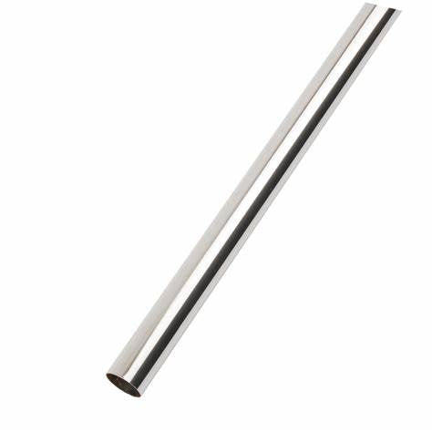 Wardrobe Rails, Round, Chromed 2439mm (8 Foot) X 19mm