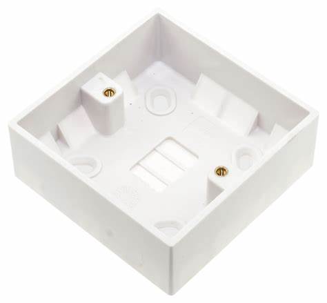 Moulded Hollow Wall Boxes, Single 35mm