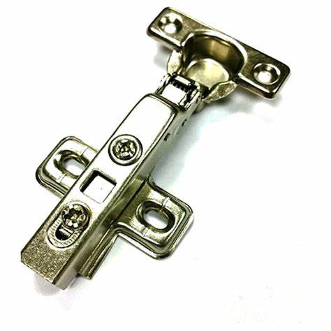 Cabinet Hinges, 26mm (95°) ZP, Cruciform Plate, Slide-On, Half Overlay