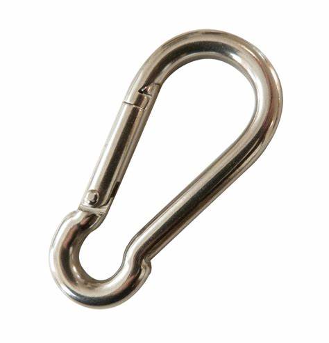 Snap Hooks (Carbine), BZP Steel, M5 (3/16") 1pk