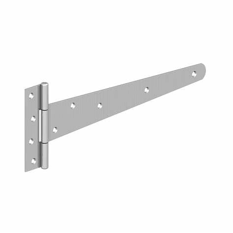 Tee Hinges, Bright Finish, Medium Duty 450mm (18")