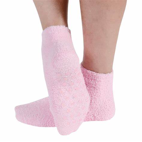 Ladies 1pr Cosy Socks with Gripper