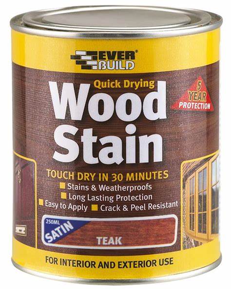 WOODSTAIN SATIN TEAK 250ml