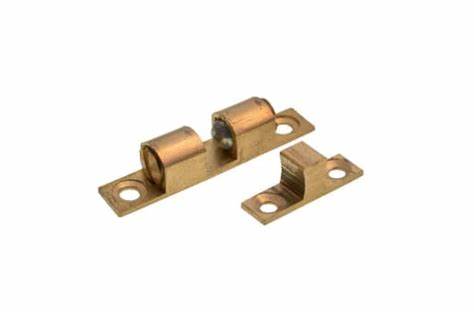 Adjustable Double Ball Catches, Brass 50mm (2")
