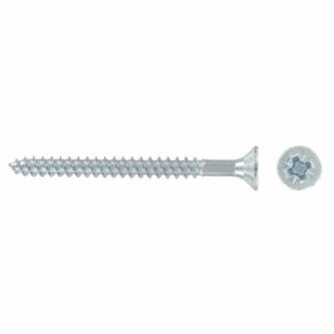 Woodscrews, Hardened Pozi Twinthread CSK, BZP (For Wood Or Chipboard) 8 X 1.1/2