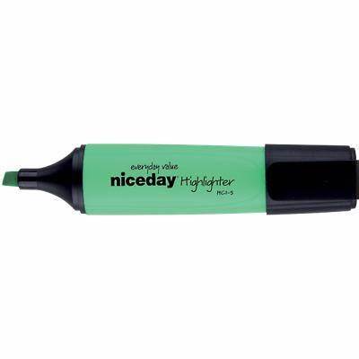 Niceday HC1-5 Highlighter Green Broad Chisel 1-5 mm Pack of 4