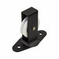 Single Upright Pulleys, Black With White Wheel 1pk