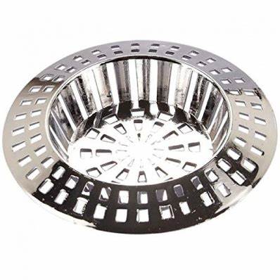 Sink Strainers, Large CP Plastic 41mm - 57mm (1.5/8" - 2.1/4") 1pk