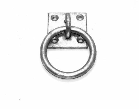Ring On Plates, Galvanised Steel 8mm