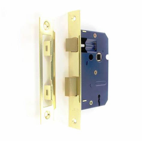 Sashlocks, 3-Lever, EB Strike Plates (& 2 Keys) 75mm (3") - Visipacked