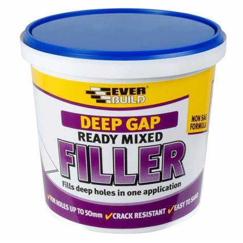 Everbuild Deep Gap Decorating Filler Light Grey 1 litre