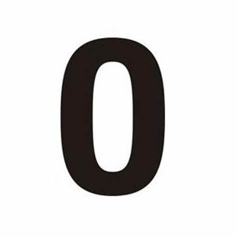 Numerals, Black Self Adhesive Vinyl (Helvetica Bold Font) No. 0 - 50mm