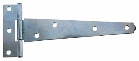 Tee Hinges, Bright Finish, Light Duty 100mm (4")