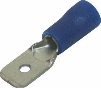 Insulated Connectors, Male Blue, 15 Amp