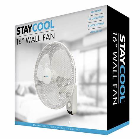 StayCool 16'' (40cm) Wall Fan - White