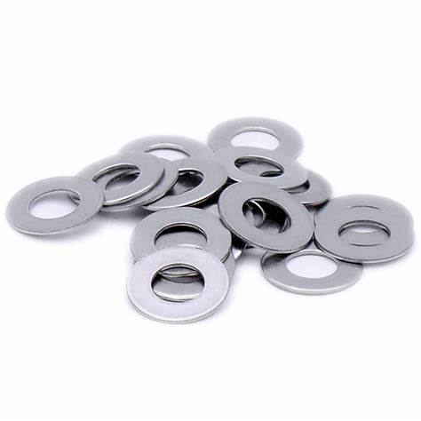 Rondelles plates acier zingué, M4