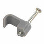 Cable Clips, Flat Grey, 1.0mm Twin & Earth