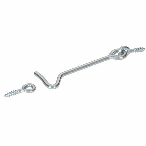 Gate Hooks & Eyes, BZP 75mm (3")