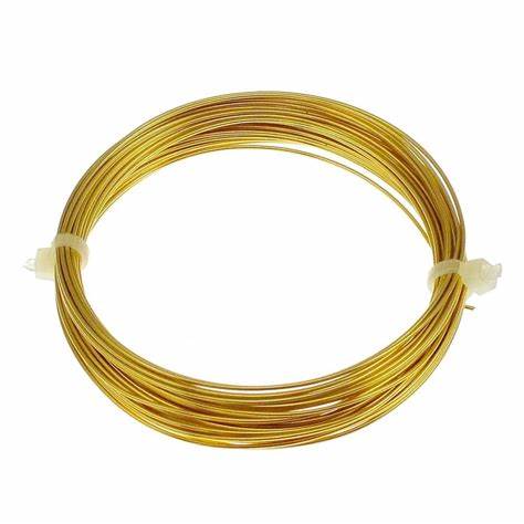 Fil de laiton pour suspension, n°1, 6 mètres x 0,8 mm d'épaisseur (charge de rupture 6 kg/13 lb), 1 paquet