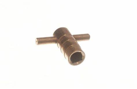 Radiator Keys, T-Bar Type, Solid Brass