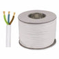 3183Y Round Three Core Cables, White 1.5mm X 50 Metres