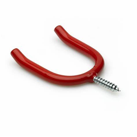 Tool Hooks, Red Plastic Coated