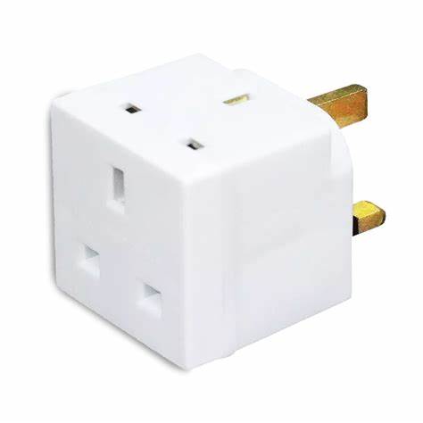 2-Way Adaptor in Elegant White