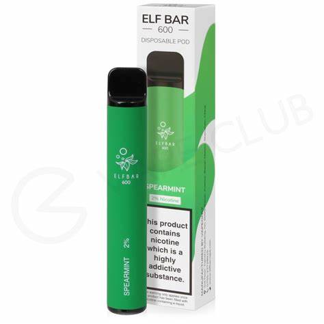 Elf Bar Spearmint 600 puffs Disposable Vape