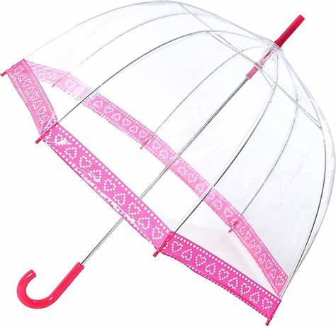 LADIES HEARTS DOME UMBRELLA