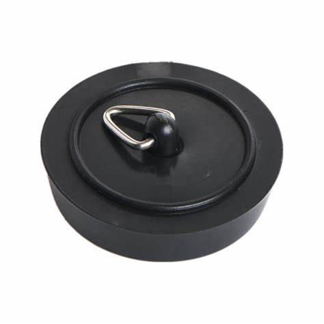 Basin Plugs, Black 45mm (1.3/4")