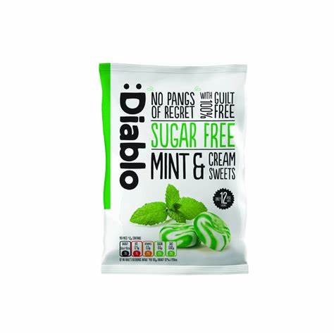 DIABLO S/F BONBONS MENTHE ET CRÈME