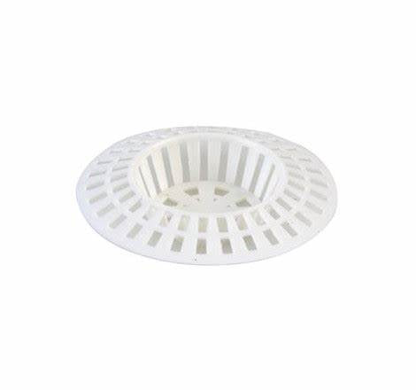 Sink Strainers, Large White Plastic 41mm - 57mm (1.5/8" - 2.1/4")