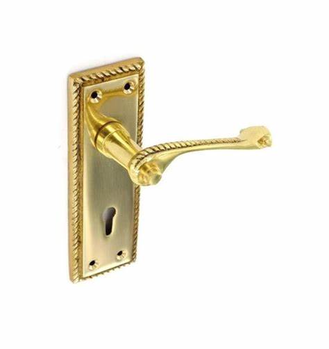 Georgian Lock Set, Solid Brass 150mm (6")