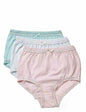 Ladies 3 Pack Full Briefs in Polybag, (Pastels) 20-22